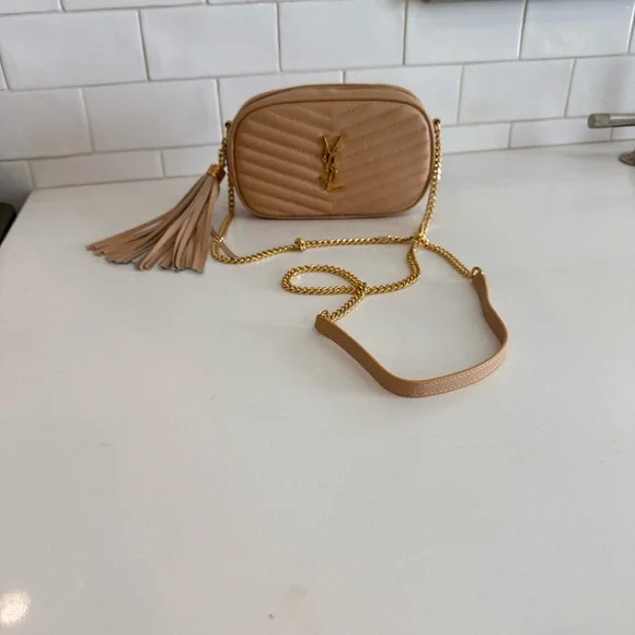 YSL Beige Quilted Crossbody Bag - Picture 8 of 8